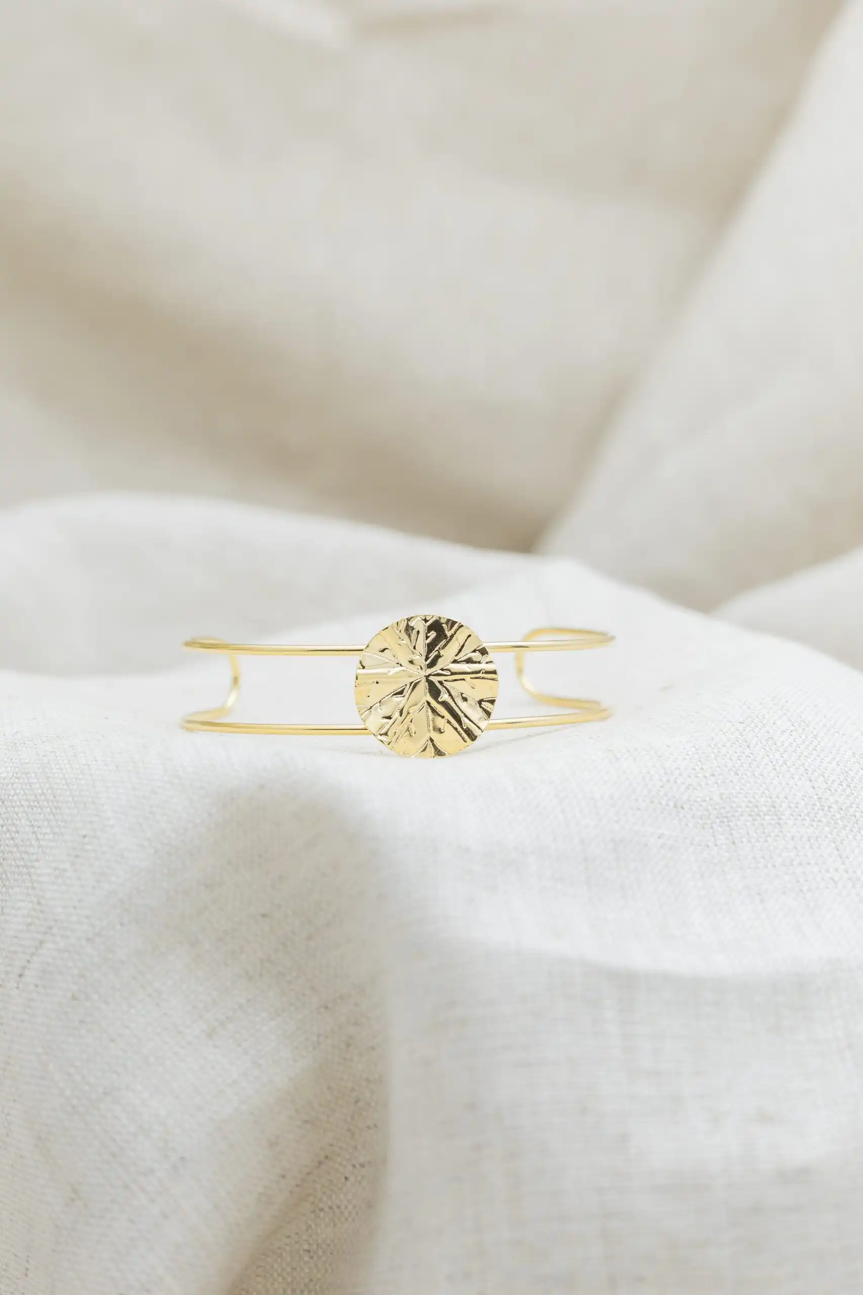 Bracelete Duplo Orgânico Banhado em Ouro 18k