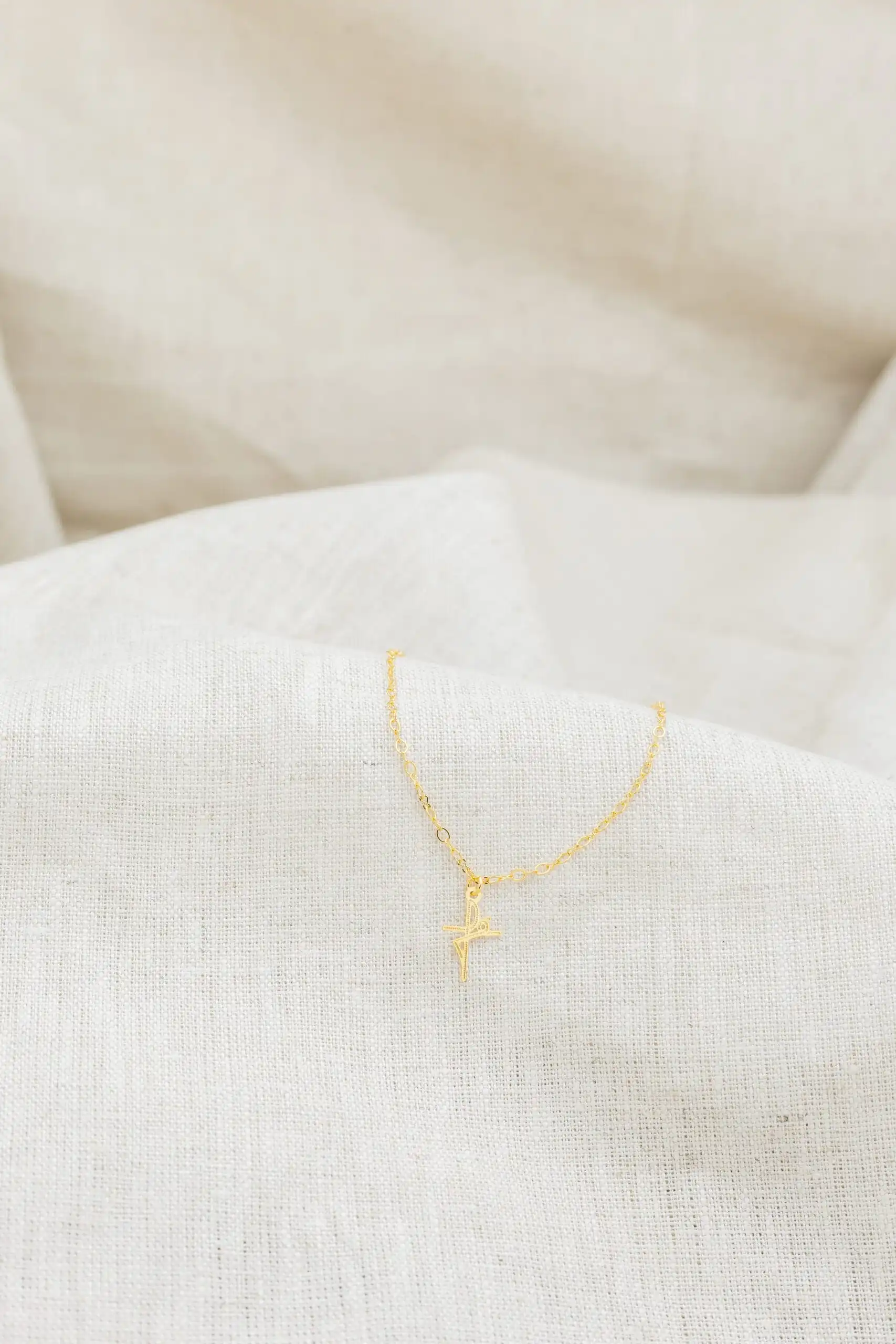 Tornozeleira Fé Banhada em Ouro 18k - Imagem 2