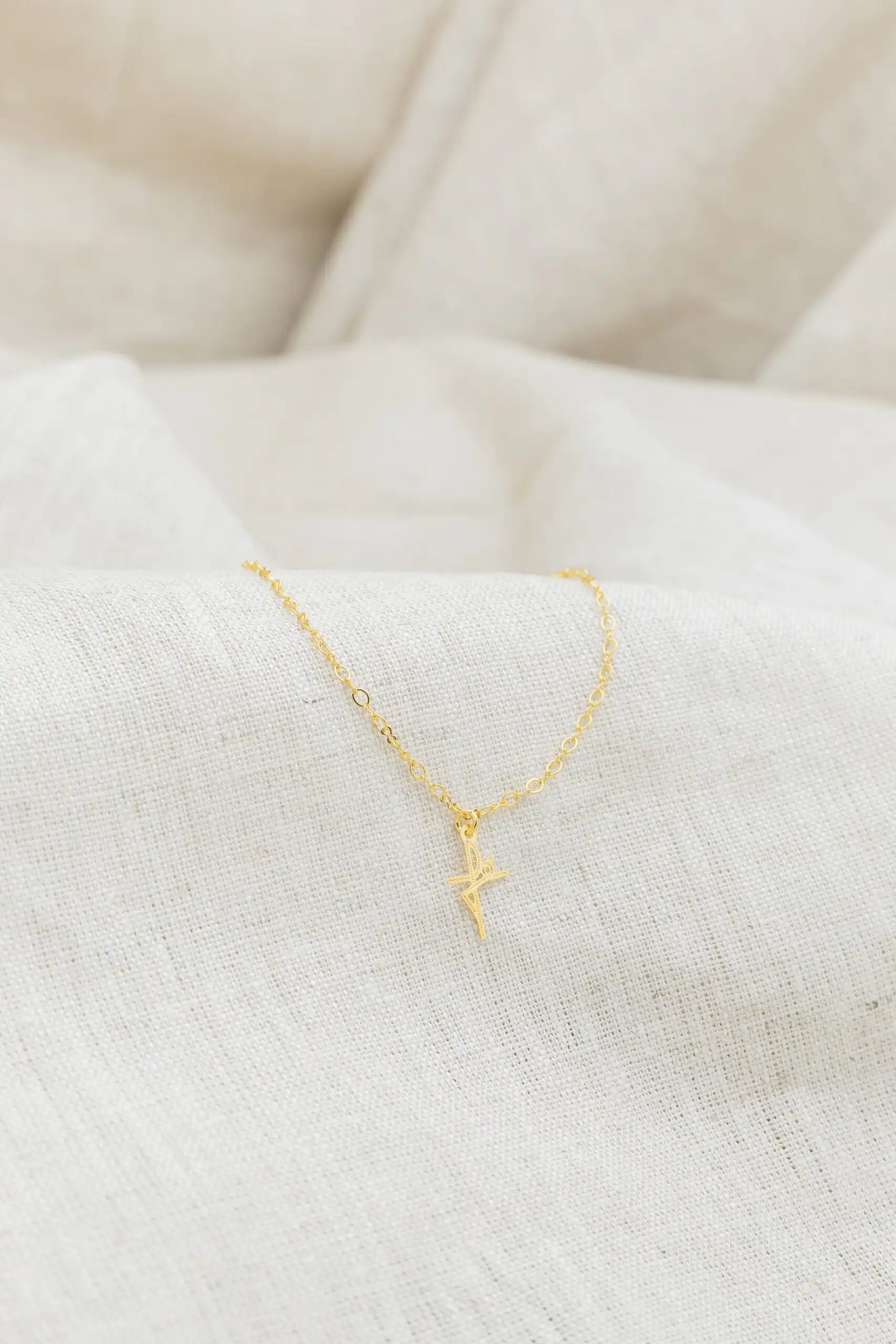 Tornozeleira Fé Banhada em Ouro 18k