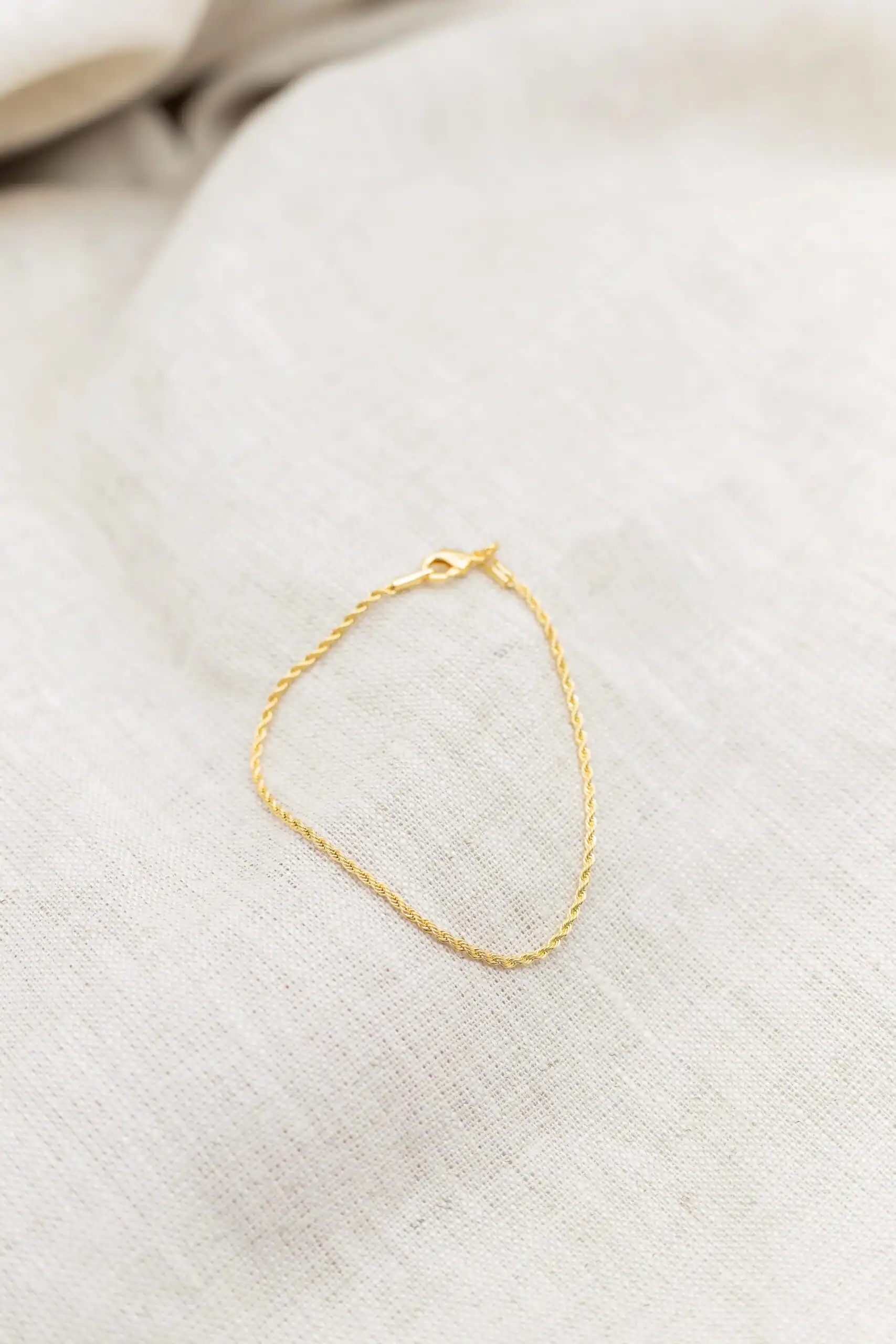 Pulseira Cordão Baiano Banhada em Ouro 18k