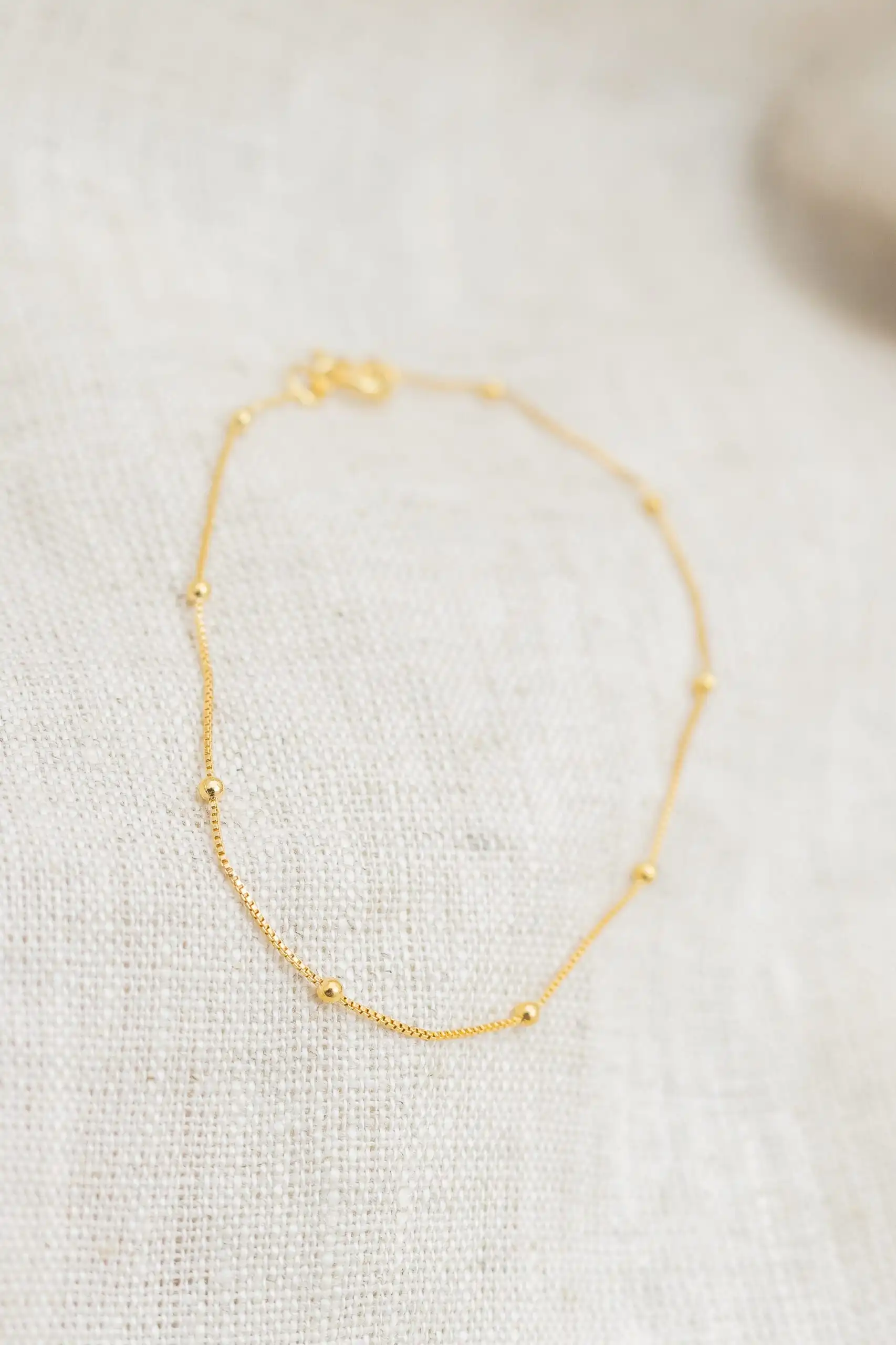 Pulseira Bolinha Banhada em Ouro 18k