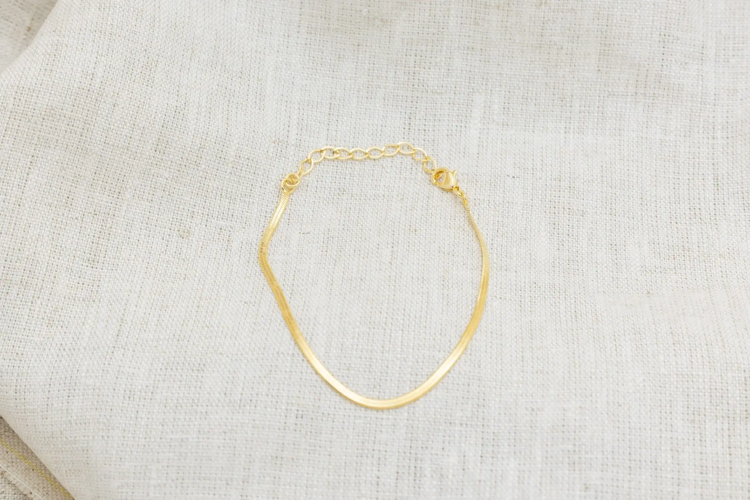 Pulseira Fita Banhada em Ouro 18k - Imagem 4