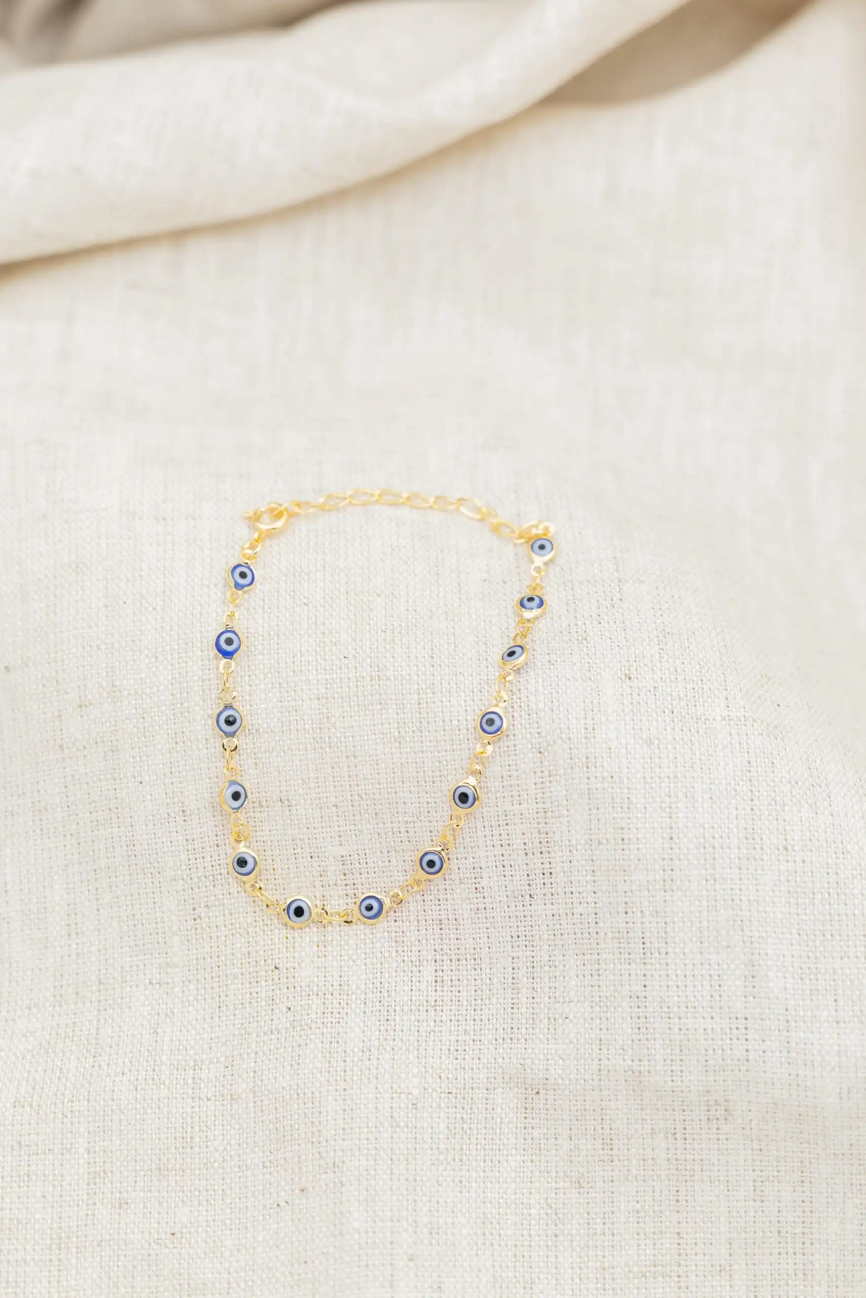 Pulseira Olho Grego Banhada em Ouro 18k - Imagem 3