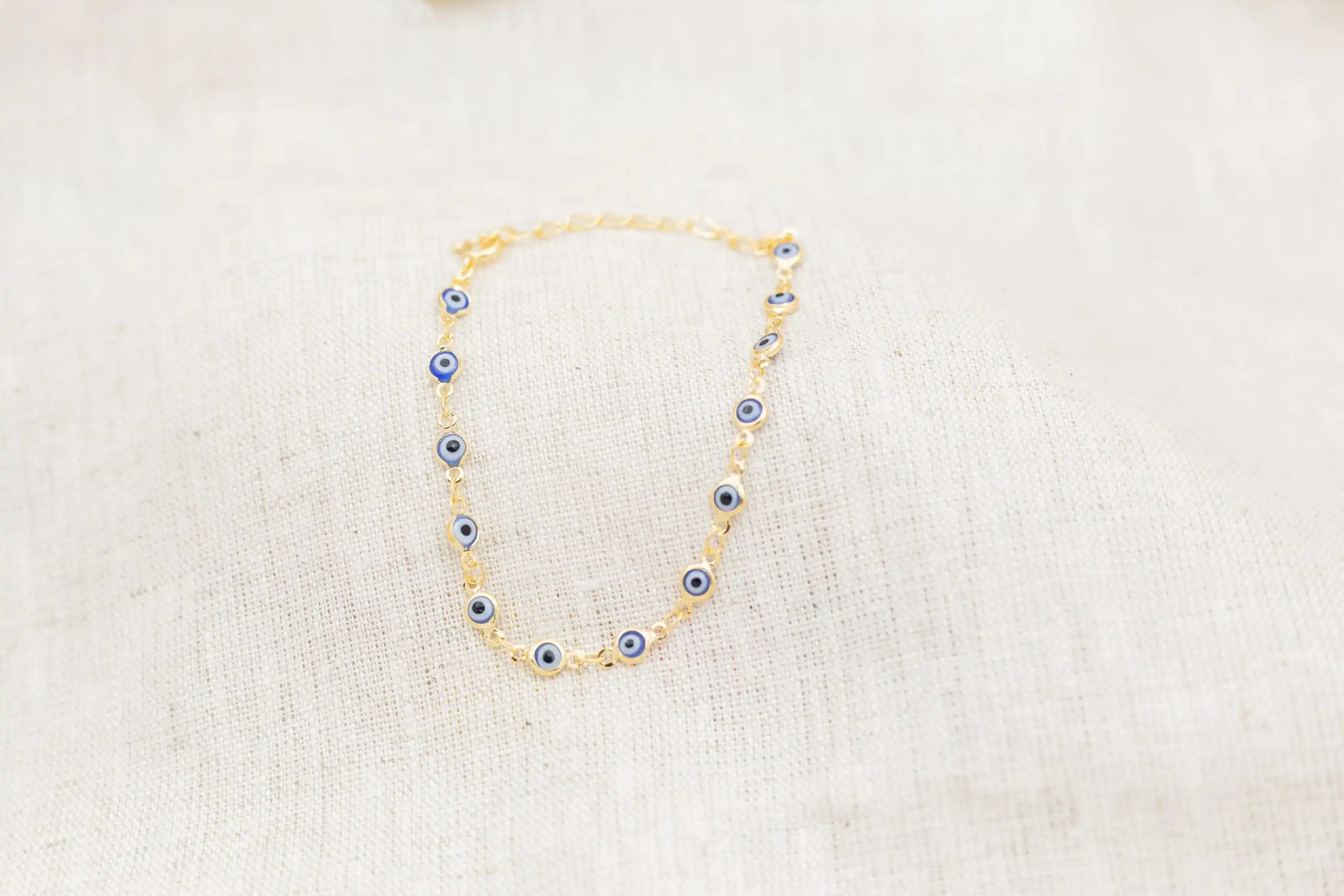 Pulseira Olho Grego Banhada em Ouro 18k - Imagem 4
