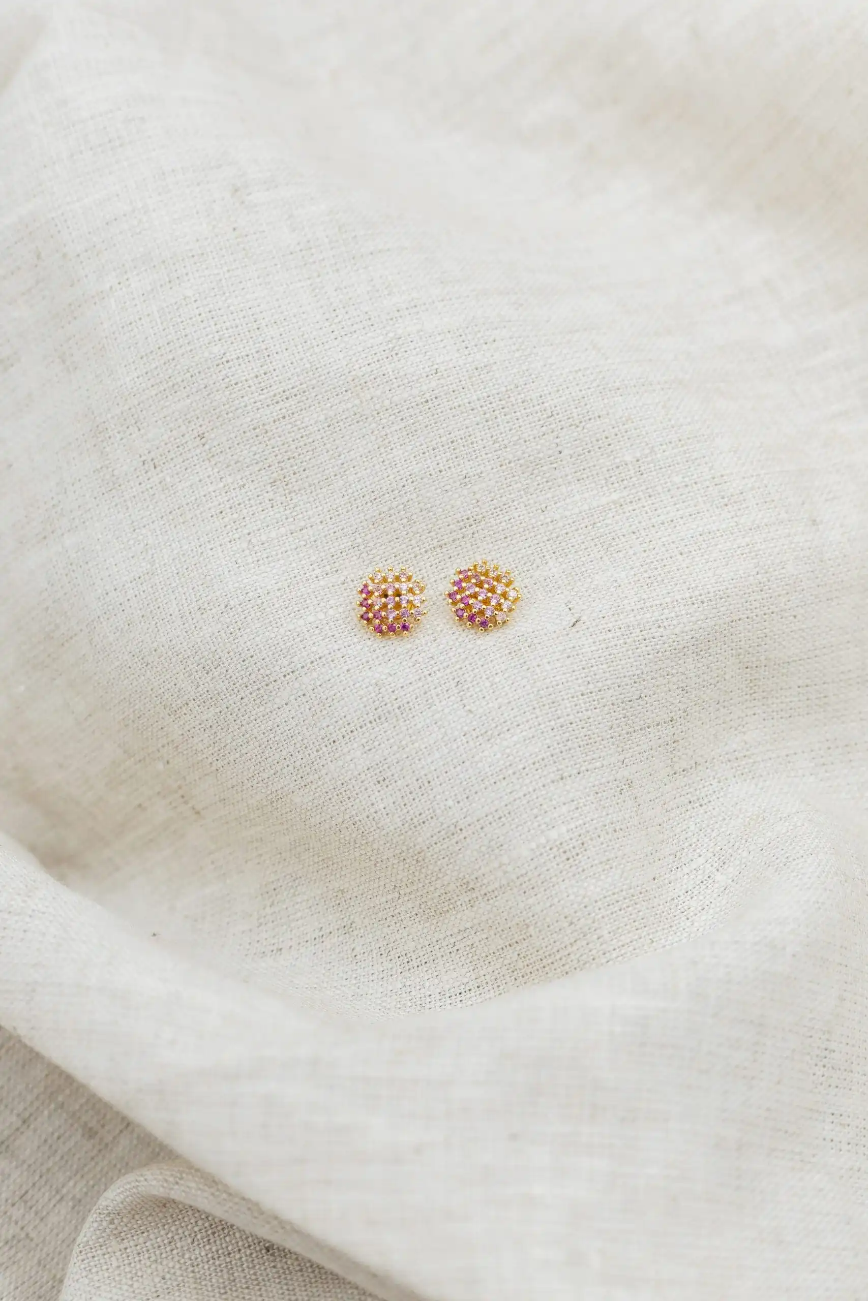 Brinco Micro Zircônias Rosa - Imagem 3
