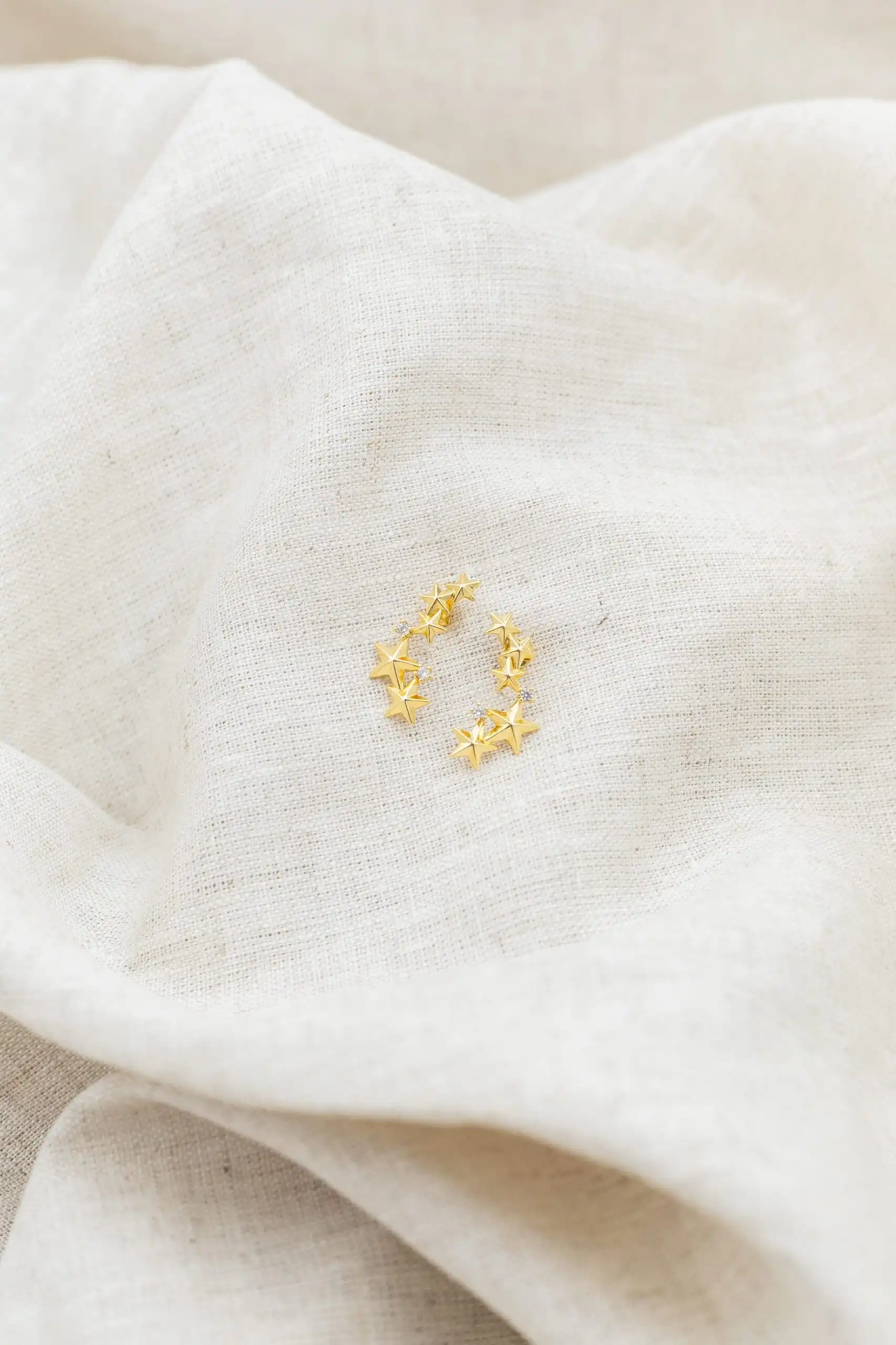 Brinco Earcuff Estrela Banhado em Ouro 18k - Imagem 2