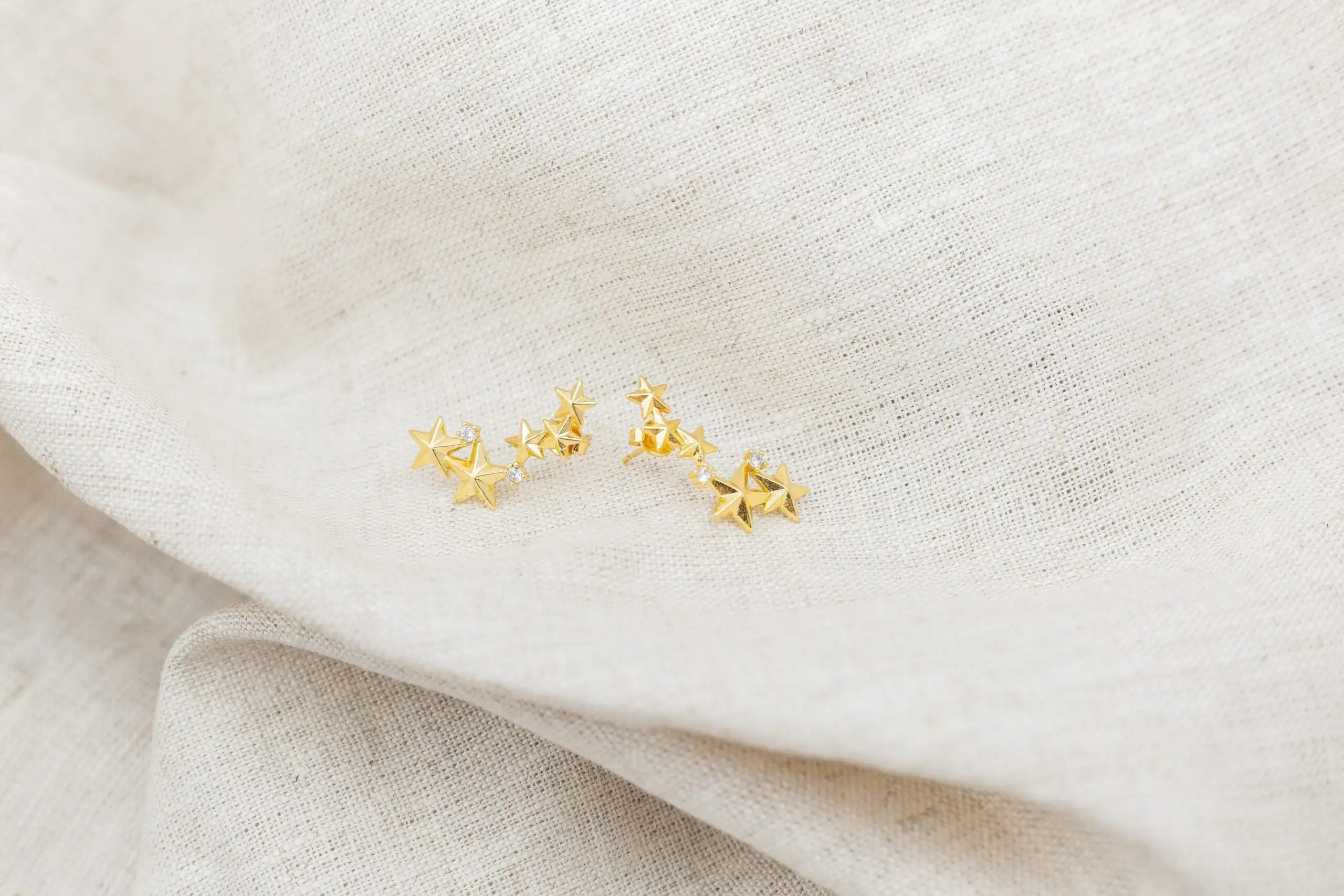 Brinco Earcuff Estrela Banhado em Ouro 18k - Imagem 3