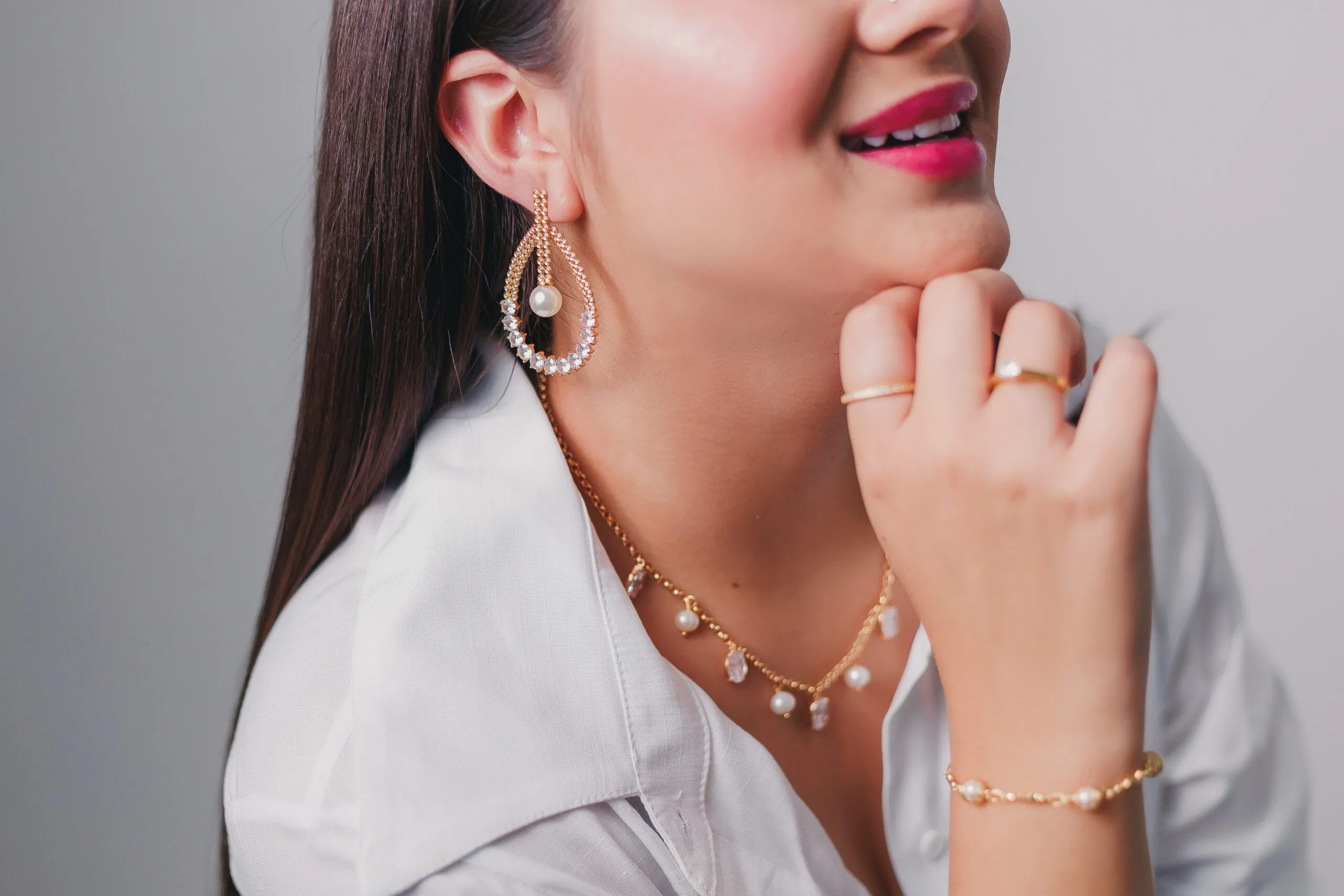 Pulseira Pérolas Banhada em Ouro 18k - Imagem 7