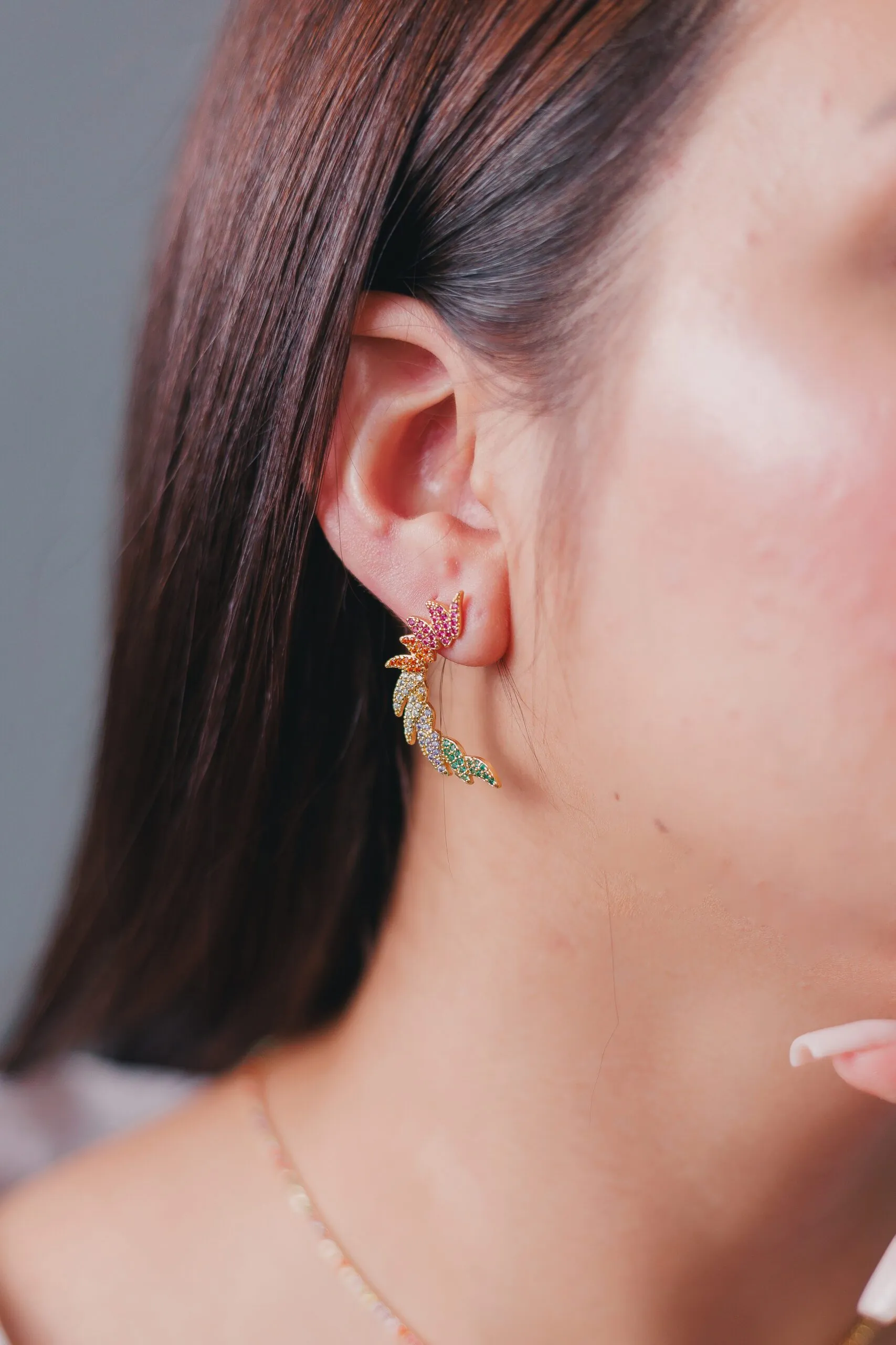 Brinco Earcuff com Zircônias Color - Imagem 5