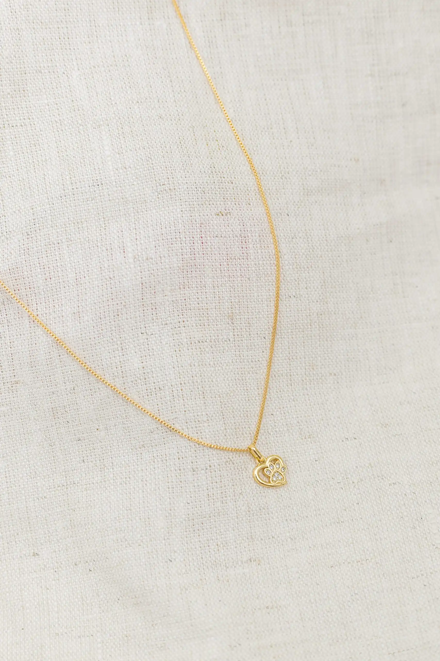 Colar Patinha Banhado em Ouro 18k