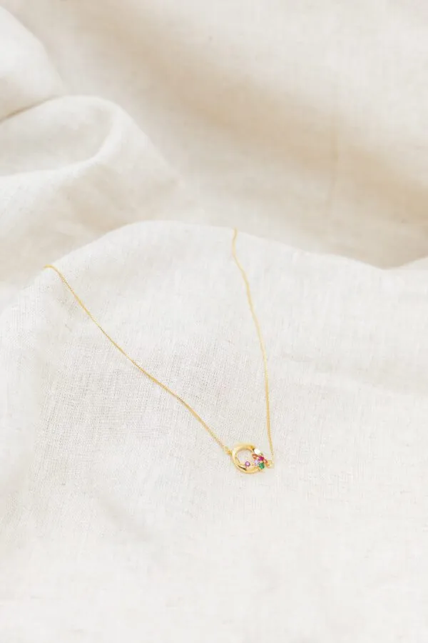 Colar Redondo com Zircônias Banhado em Ouro 18k - Image 2