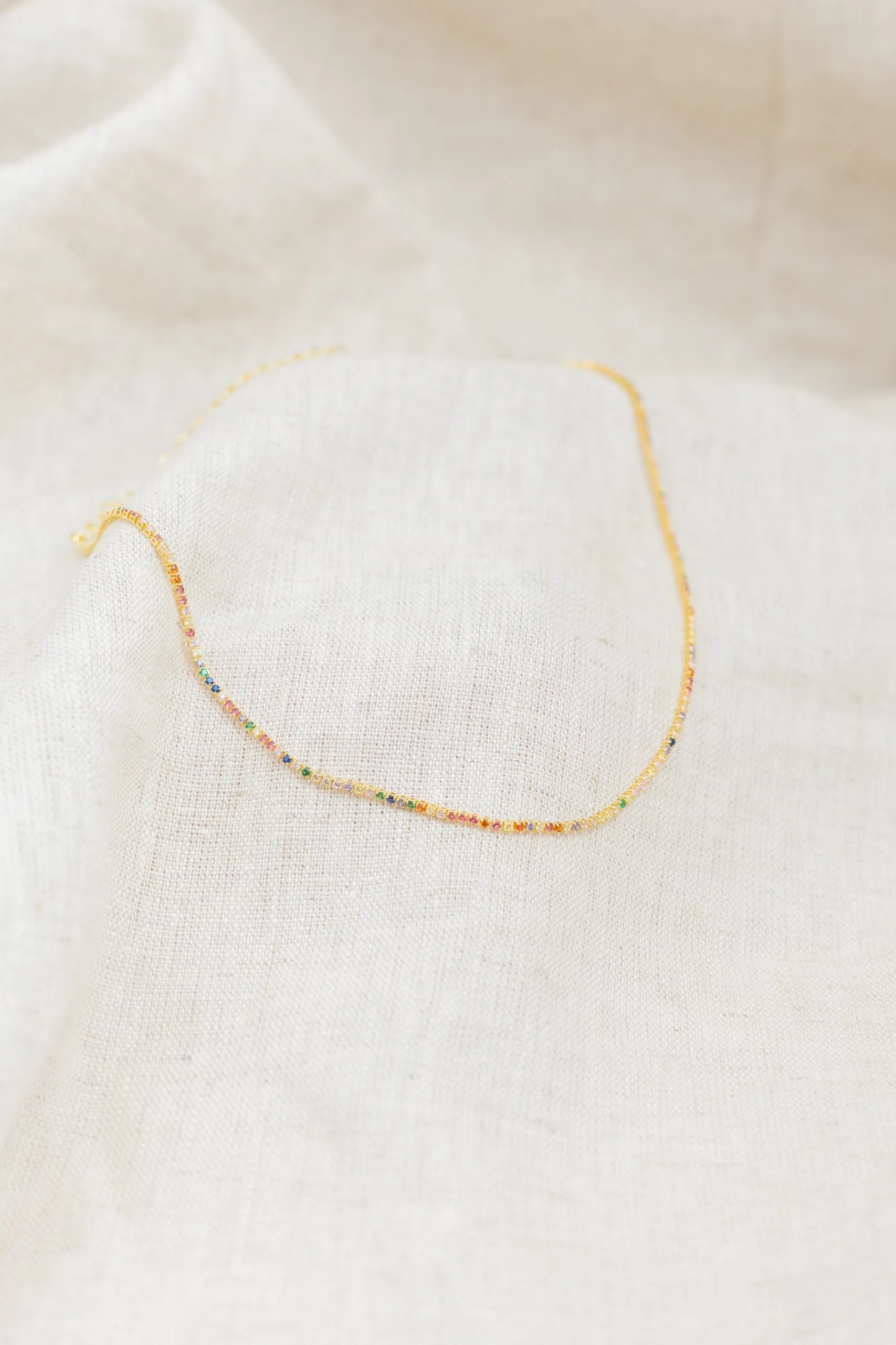 Choker Zircônia Color Banhado em Ouro 18k - Imagem 2