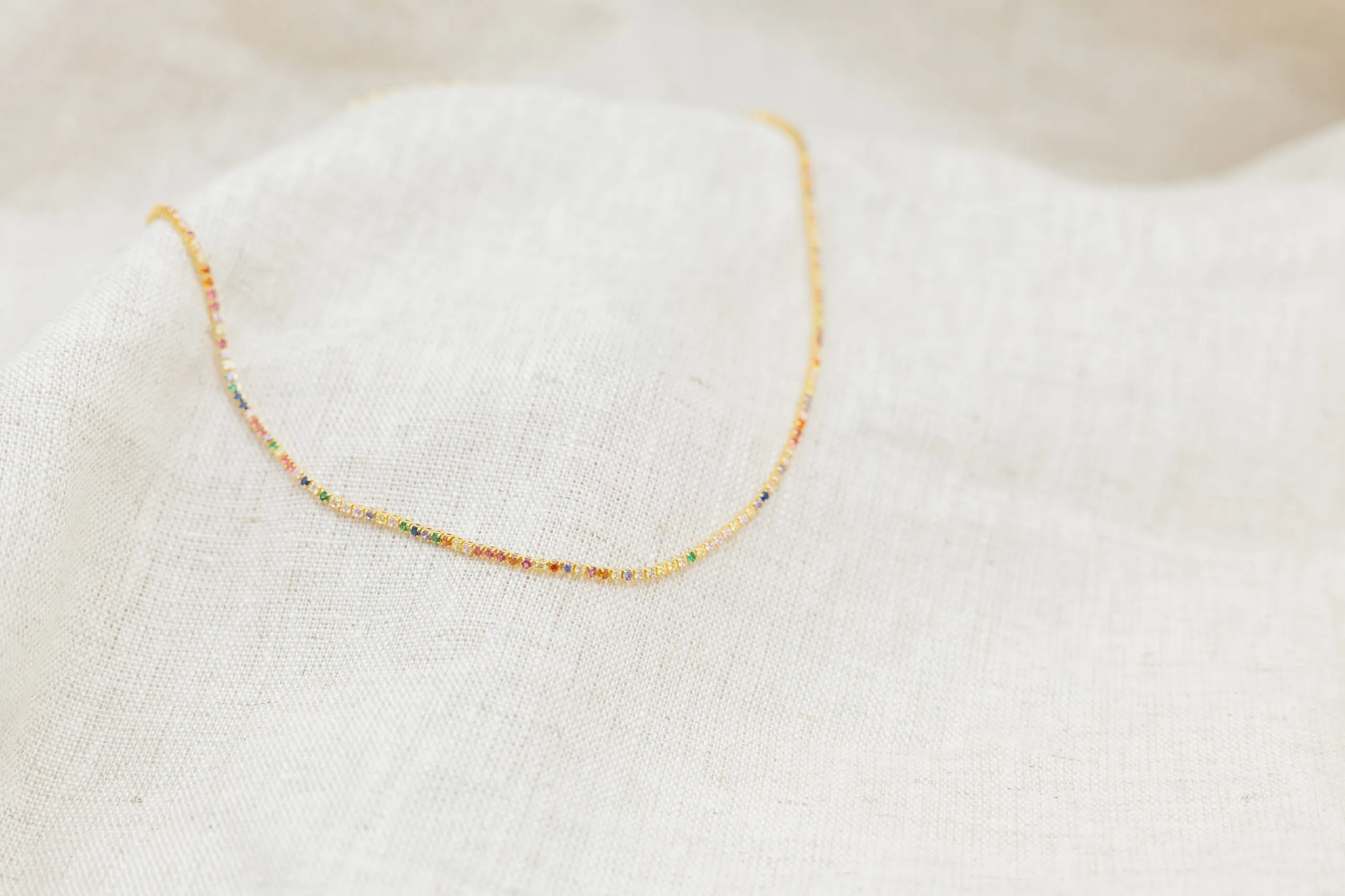 Choker Zircônia Color Banhado em Ouro 18k - Imagem 3