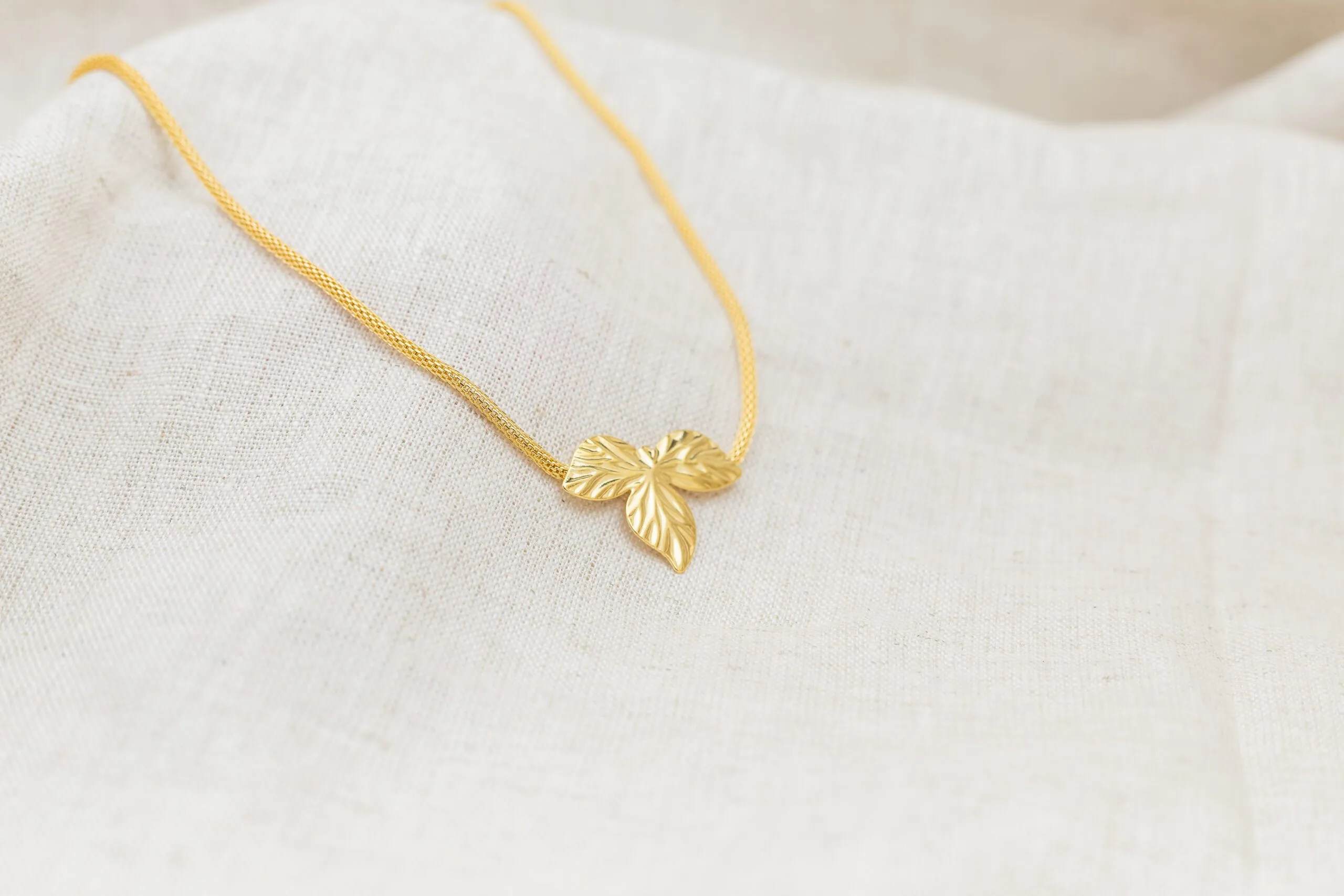 Choker Folha Banhado em Ouro 18kChoker Folha Banhado em Ouro 18kChoker Folha Banhado em Ouro 18k - Imagem 3