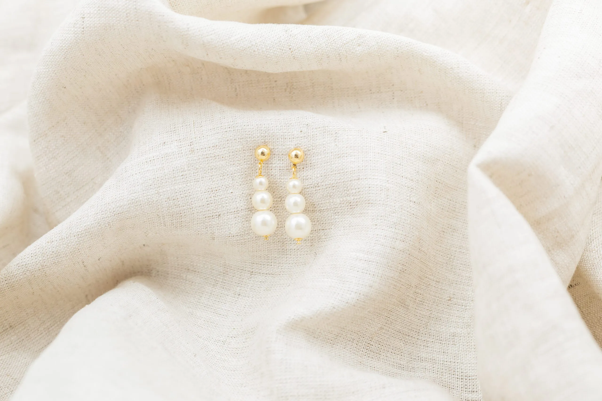 Brinco Pérola Longa Banhado em Ouro 18k - Imagem 3