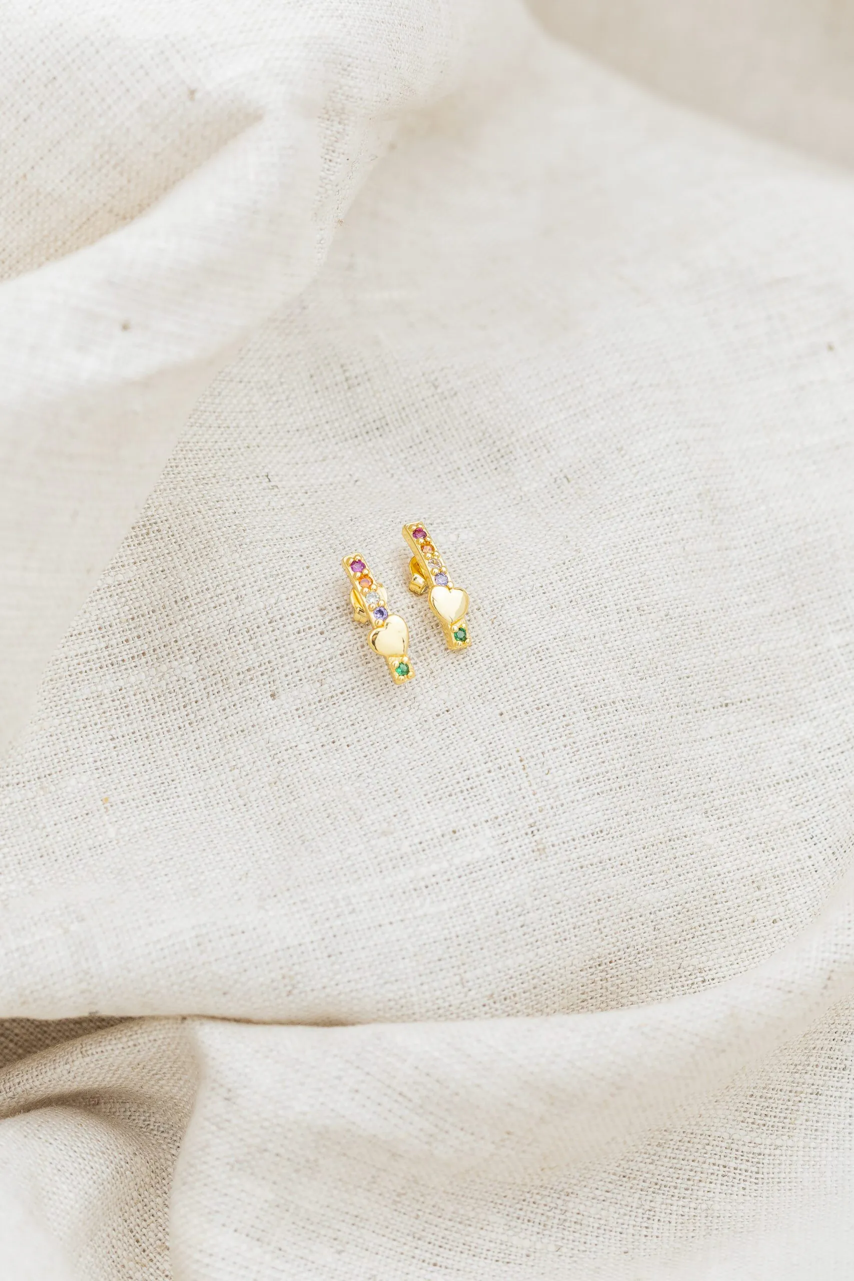 Brinco Ear Hook Color Banhado em Ouro 18k - Imagem 2