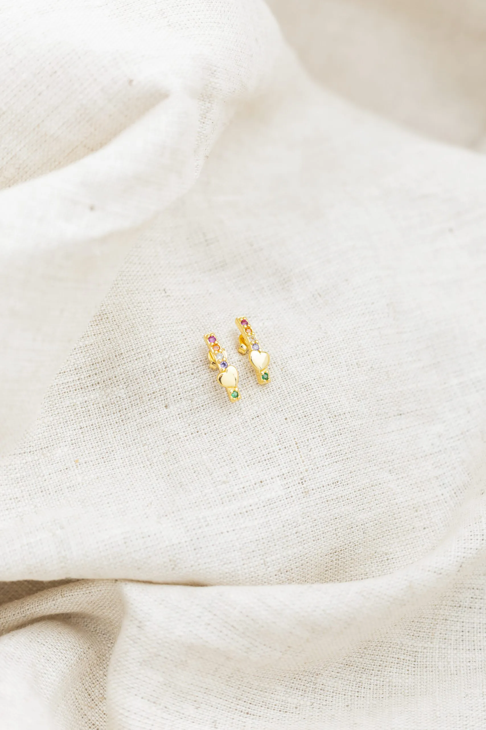 Brinco Ear Hook Color Banhado em Ouro 18k - Imagem 3